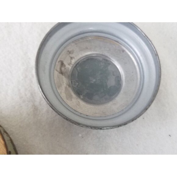 Antique Pre Reuge Music Box Musical‎ Powder Puff Metal Case with Porcelain Inlay - Picture 7 of 16